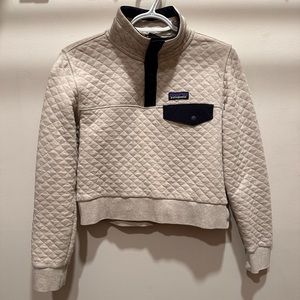Patagonia Organic Cotton Quilt Cropped Snap-T Pullover